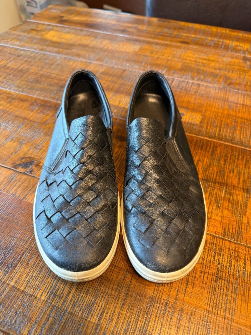 Ecco Black Leather slip-on sneakers - 39